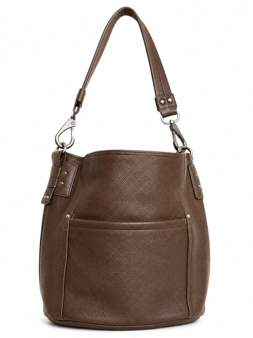 Women’s softest leather dark Brown Stone Mountain bag